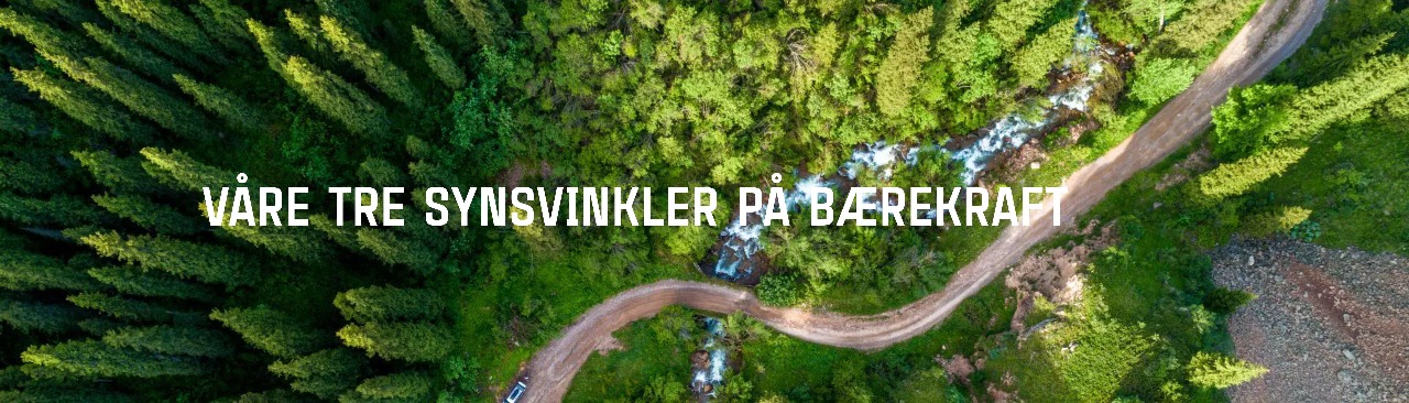Våre tre synsvinkler på bærekraft